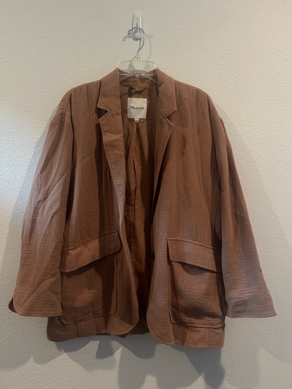 Madewell Brown Oversized Blazer Jacket